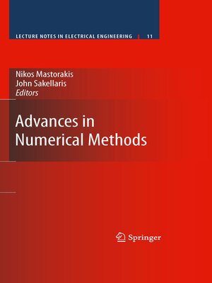 cover image of Advances in Numerical Methods